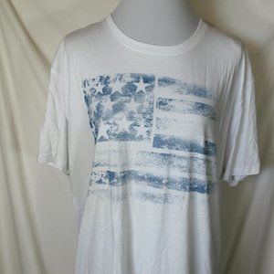 Galt White Blue American Flag T-Shirt Size XXL